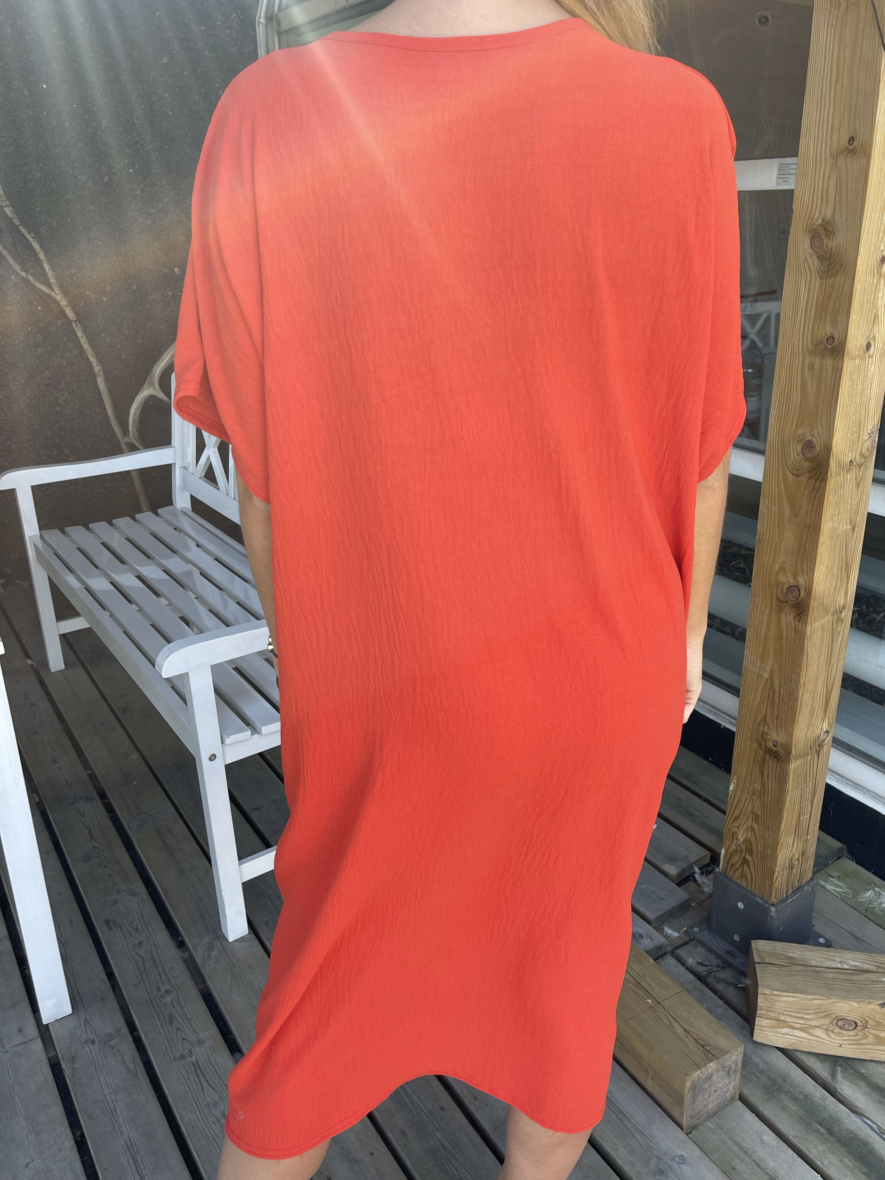 Magga - Lang simpel t-shirt kjole